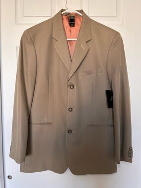 Claiborne Men’s Blazer Jacket Sport Coat PR-Essentials Sz 38S Tan NWT New!